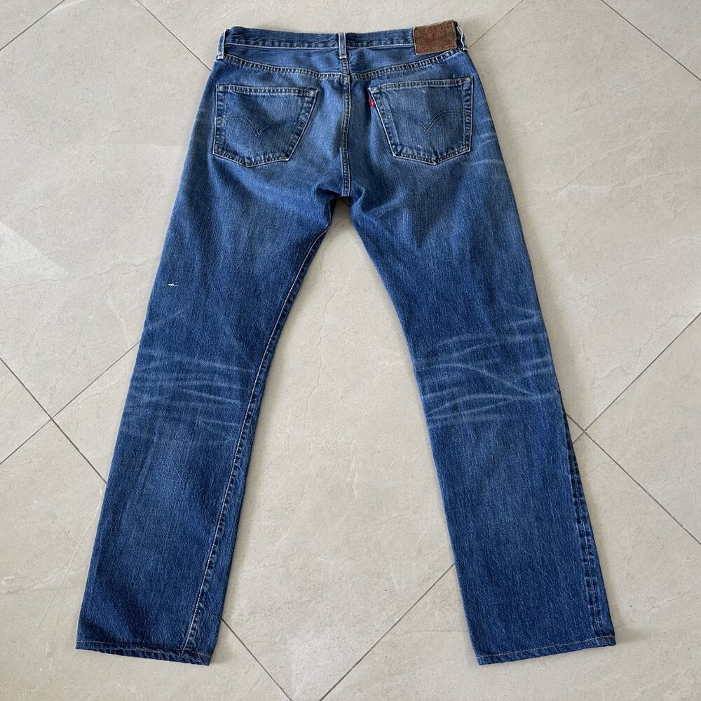 Levi's Vintage Clothing LVC 1947 501xx Selvedge Straight Leg Denim Jeans 33x31 - Picture 4 of 12